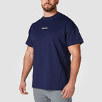 Bodybuilding Tee // Navy (Small)