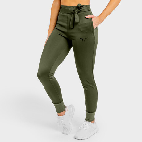 Women's She Wolf Do Knot Joggers // Olive (X-Small)