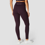 Women's Hera High Waisted Leggings // Burgundy (X-Small)