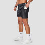 Hybrid Performance 2-in-1 Shorts // Charcoal (Small)