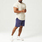 Golden Era Waffle Short Sleeve Top // Gray Morn (Small)