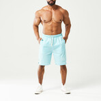 Golden Era Basketball Shorts // Angel Blue (Small)