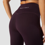 Women's Hera High Waisted Leggings // Burgundy (X-Small)