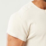 Golden Era Waffle Short Sleeve Top // Gray Morn (Small)