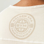 Golden Era Waffle Short Sleeve Top // Gray Morn (Small)