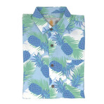 Pineapple Cool Hawaiian Shirt // Blue + White (2XL)