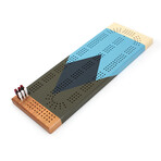 Mountains Cribbage Board