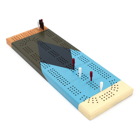 Mountains Cribbage Board