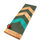 Chevrons Cribbage Board