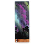 Aurora Borealis Cribbage Board