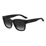 Givenchy // Women's Oversize Square Sunglasses // Black + Dark Gray