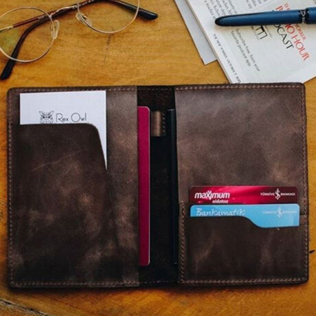 Passport Wallet // Dark Brown
