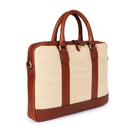 Briefcase // Patrol Leather + Canvas