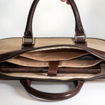 Briefcase // Patrol Leather + Canvas