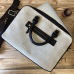 Briefcase // Patrol Leather + Canvas