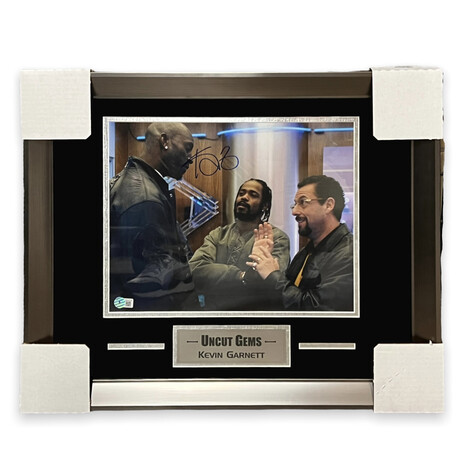 Kevin Garnett // Uncut Gems // Signed Photograph + Framed