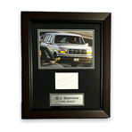 O.J. Simpson // Signed Cut + Framed + Inscription