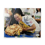 Joey Chestnut // Signed Photograph + Inscription