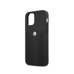 BMW Leather Hard Case // Curve Porforate // Black (iPhone 12/12 Pro)