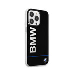 BMW Hard Case // Blue Line + Big Logo // Black (iPhone 13 Pro)
