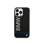BMW Hard Case // Blue Line + Big Logo // Black (iPhone 13 Pro)