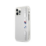 BMW Hard Case // Silver Stripes Transparent (iPhone 12/12 Pro)