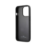 BMW Leathe Hard Case // Perforate Sides // Gray (iPhone 13 Pro)