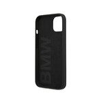 BMW Silicone Hard Case // Metal Logo // Black (iPhone 13)