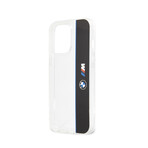 BMW Hard Case // Black Stripe Transparent (iPhone 13 Pro)