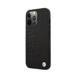 BMW Leather Hard Case // Hot Stamp // iPhone 13 Pro // Black