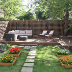 Vegetable Flower Garden Bed // Set of 3 (24"L x 24"W x 6"H)