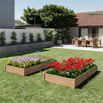 Vegetable Flower Garden Bed // Set of 3 (24"L x 24"W x 6"H)