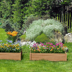 Vegetable Flower Garden Bed // Set of 3 (24"L x 24"W x 6"H)