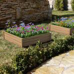 Vegetable Flower Garden Bed // Set of 3 (24"L x 24"W x 6"H)