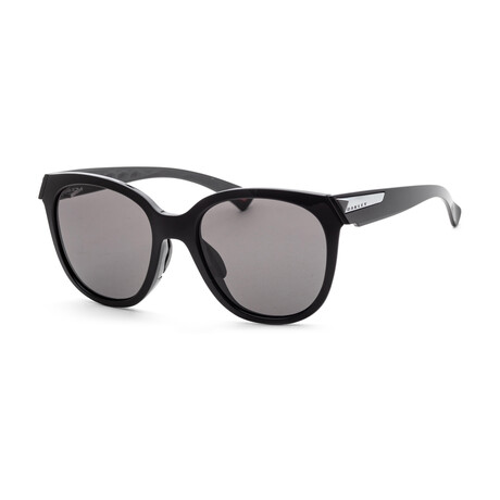 Women's Low Key Oversized Cat-Eye Sunglasses // Polished Black + Prizm Gray