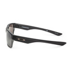 Men's Rectangular Sport Sunglasses // Matte Black + Prizm Black