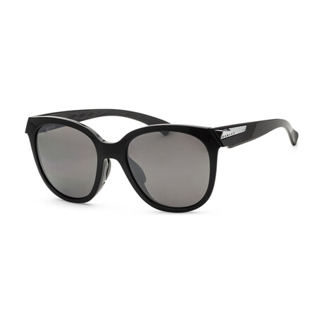 Women's Fashion Oversized Cat-Eye Polarized Sunglasses // Black + Black