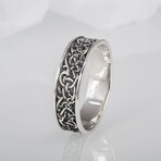 Norse Ornament Ring V2 // Silver (8)