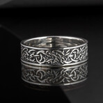 Norse Ornament Ring V2 // Silver (8)
