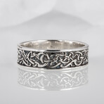 Norse Ornament Ring V2 // Silver (8)