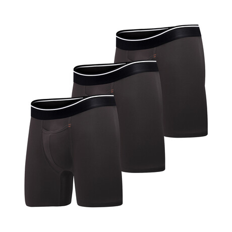 Classic Boxer Briefs // Athletic Fit 3 Pack // Black (XS)