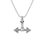 Bodybuilder Necklace // Antique Silver