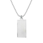 Demon Slayer Necklace // Antique Silver