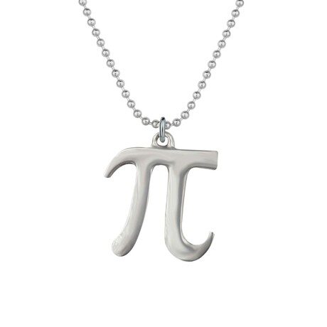 Pi Necklace // Antique Silver