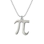 Pi Necklace // Antique Silver