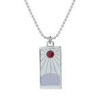Demon Slayer Necklace // Antique Silver