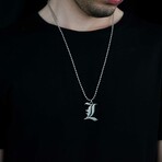 L Necklace // Antique Silver