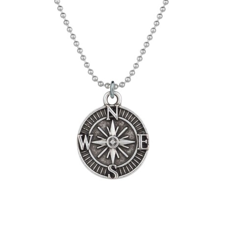 Compass Medallion // Antique Silver