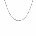 Rope Chain Necklace // Silver