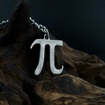 Pi Necklace // Antique Silver